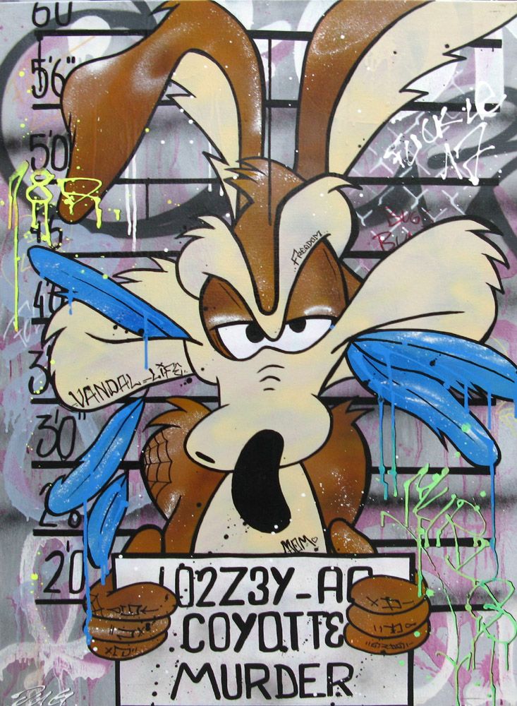 Tableau format xxl Coyote 187 – JUG – 70 × 100 cm