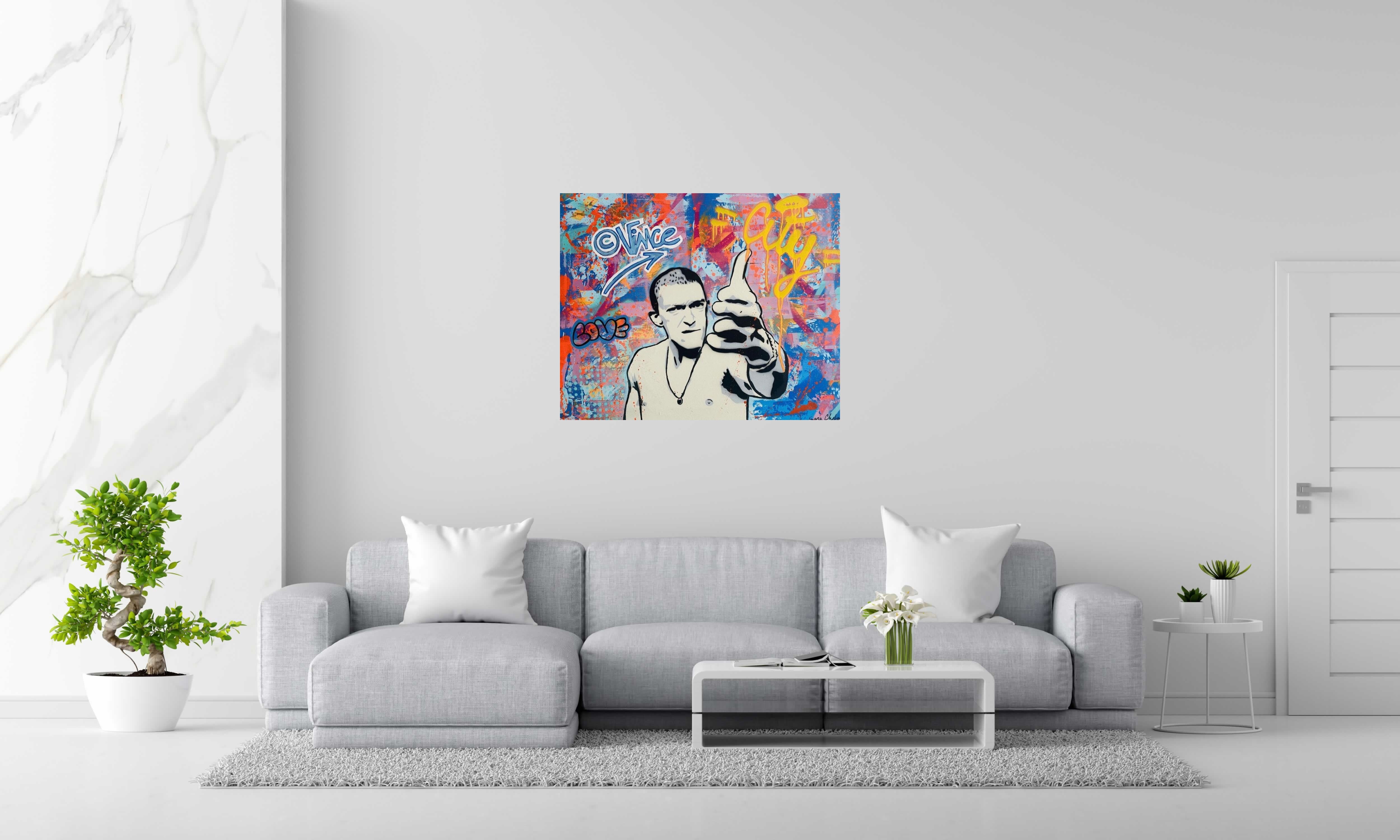 Tableau Vince de SARA CHELOU dans un intérieur – 100 × 81 cm