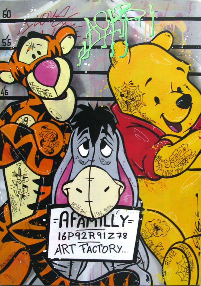 Tableau grande taille FAMILY JAIL – JUG – 73 × 100 cm