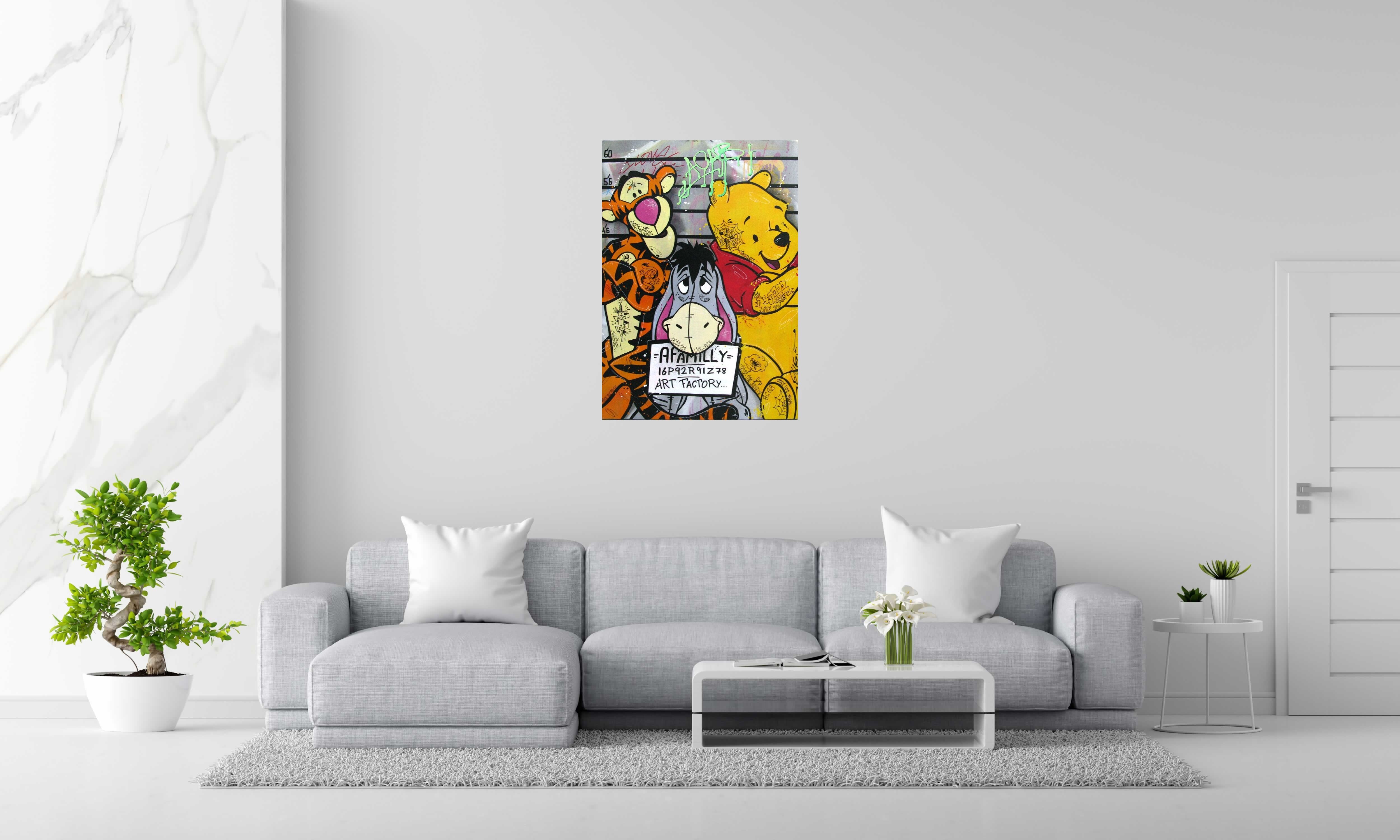 Tableau FAMILY JAIL de JUG dans un intérieur – 73 × 100 cm