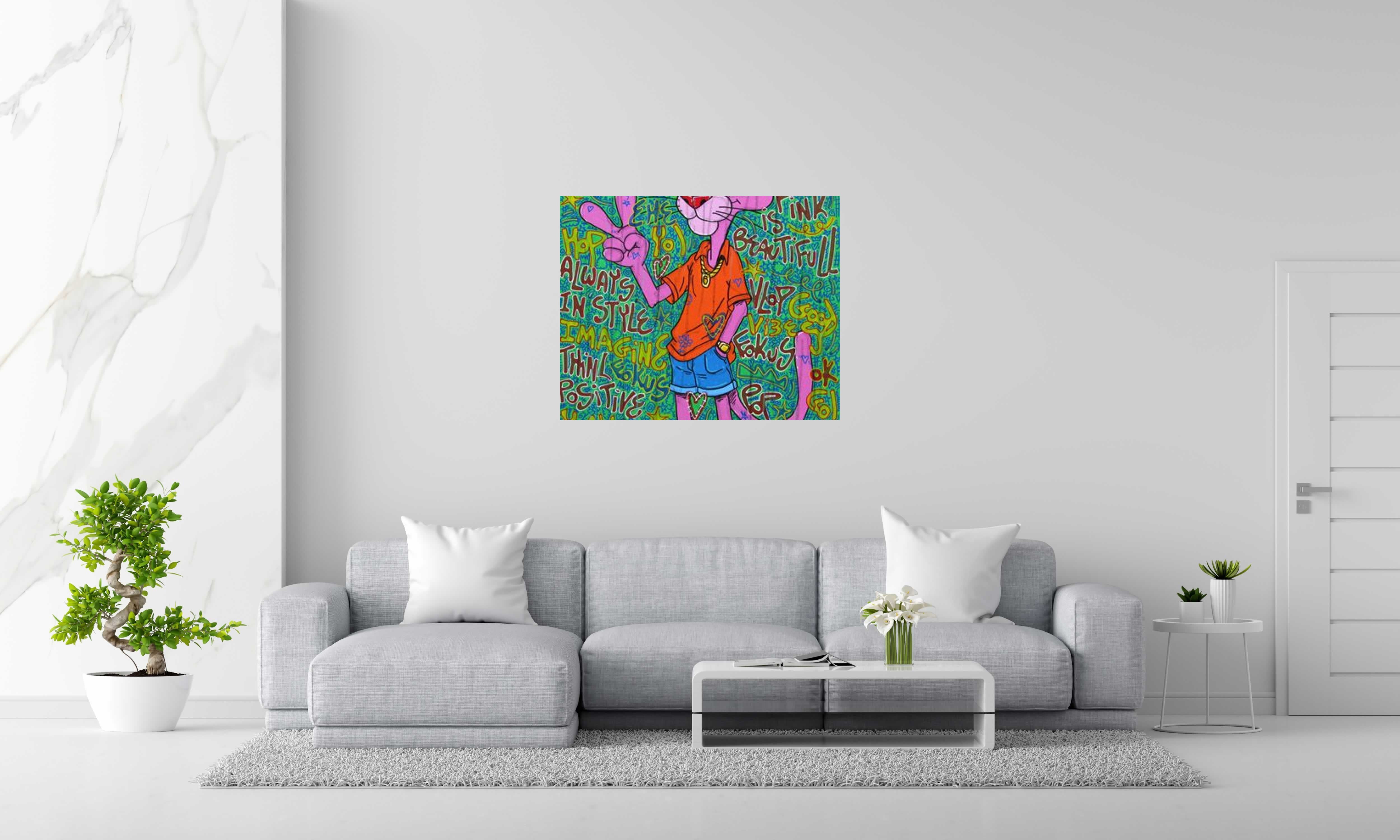 Tableau Always in style de RICO SAB dans un intérieur – 100 × 80 cm