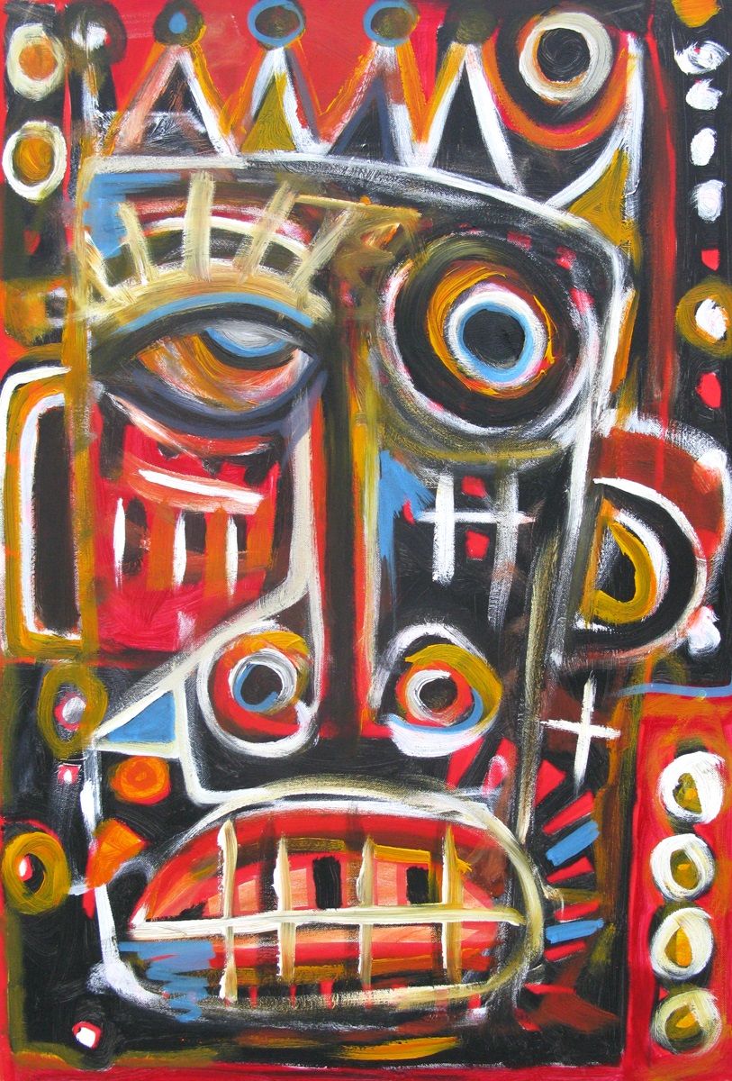 Tableau graphique moyen format Lazy – Daniel De POLIGNAC – 92 × 60 cm