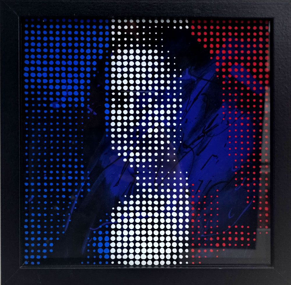 Tableau graphique petit format MONA LISA FRANCE 3D – WAWAPOD – 25 × 25 cm