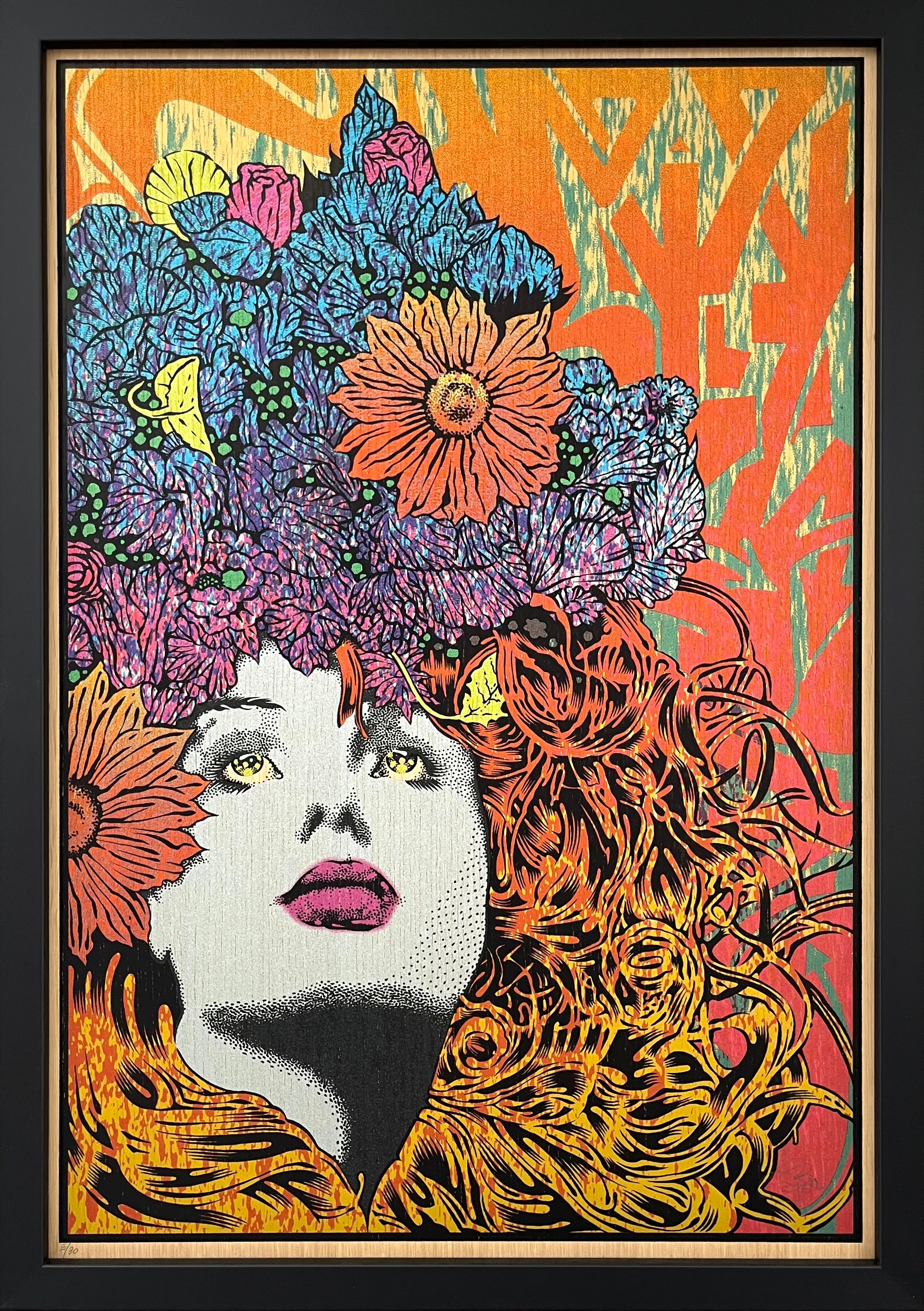 Tableau moyen format MNEMOSYNE wood panel – CHUCK SPERRY – 73 × 50 cm