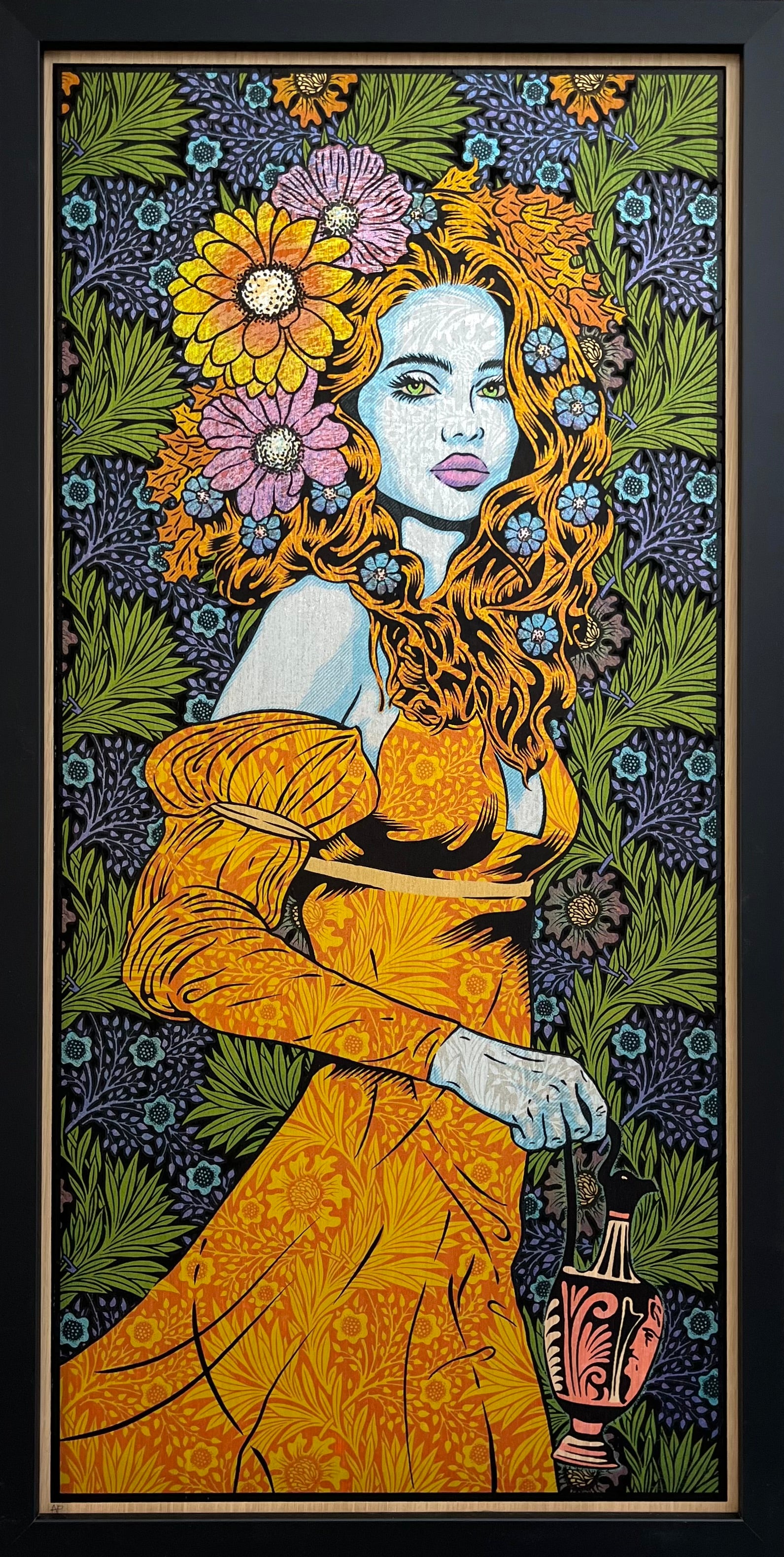 Tableau moyen format THE MYSTIC wood panel AP – CHUCK SPERRY – 43 × 89 cm