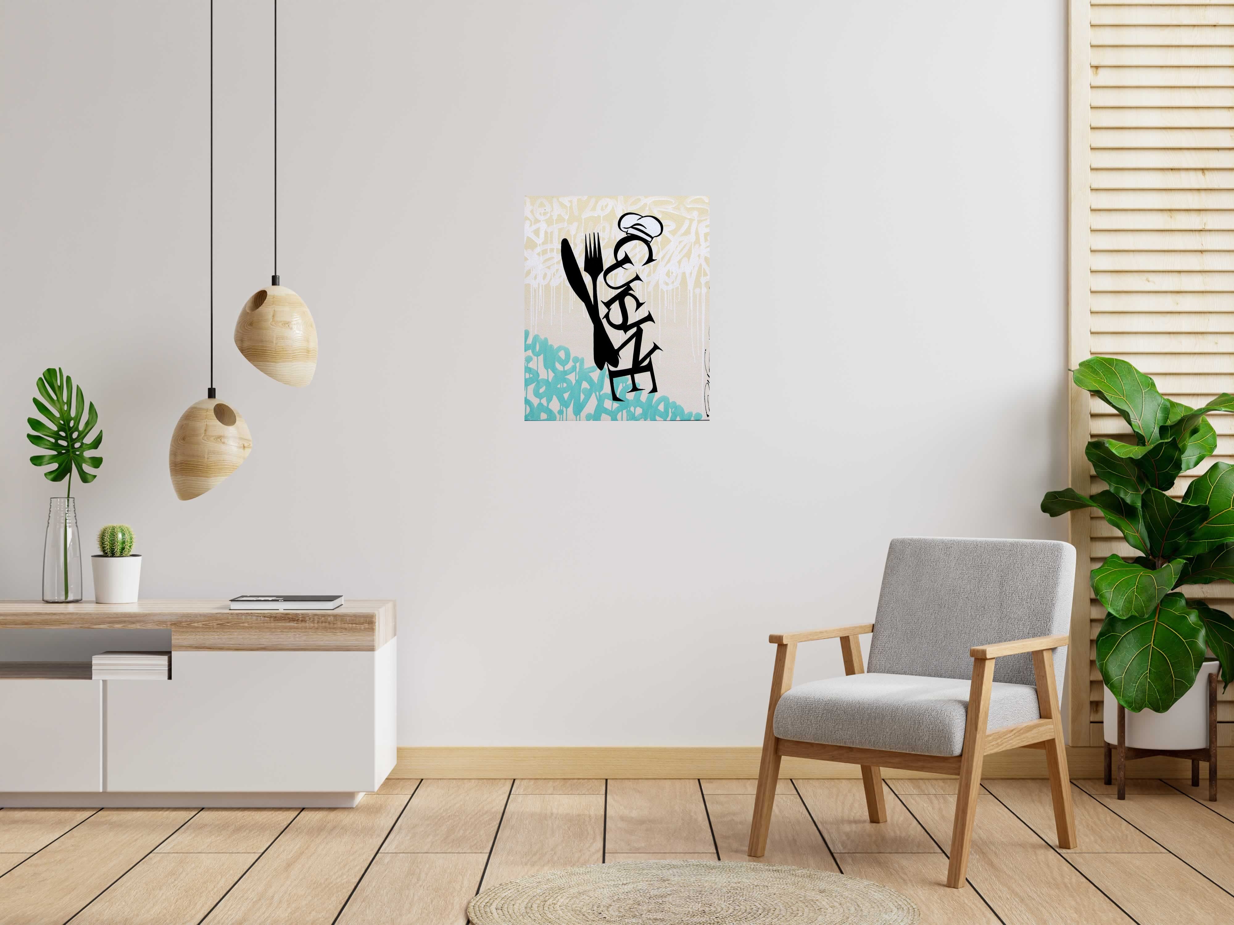 Tableau TOPCHEF de JUG dans un intérieur – 60 × 73 cm