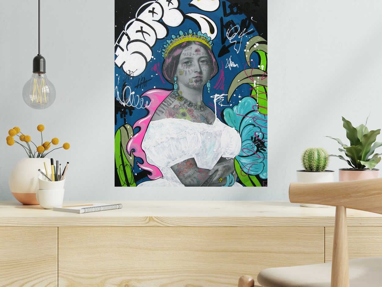 Tableau Kurt de LN LE PAPE dans un intérieur – 50 × 61 cm