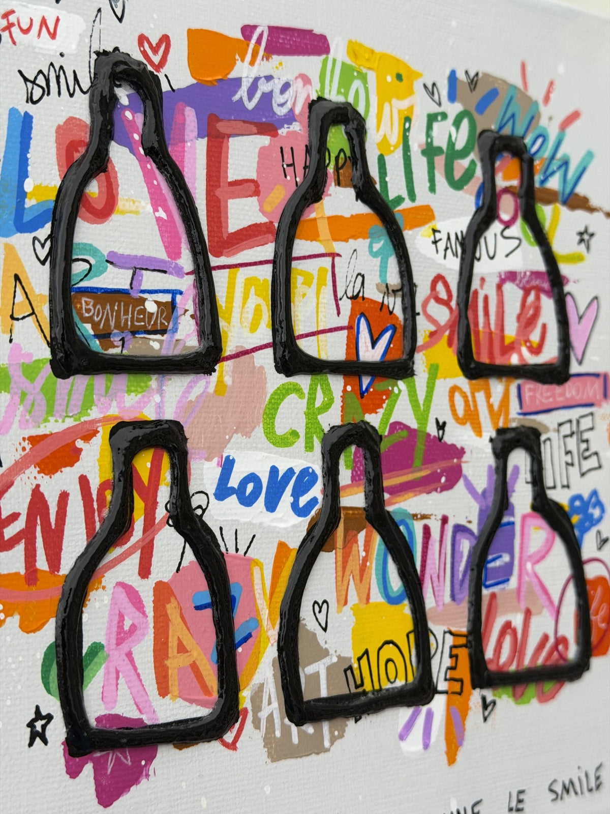 Tableau Smile de MAM dans un intérieur – 20 × 20 cm