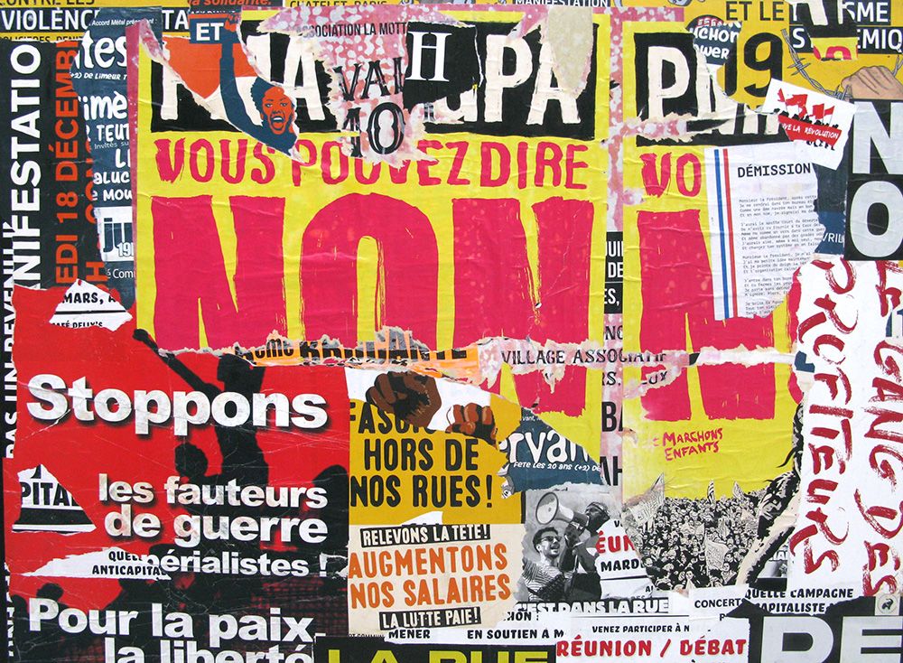 Tableau street art grand format La rue – PODKOL – 91 × 122 cm