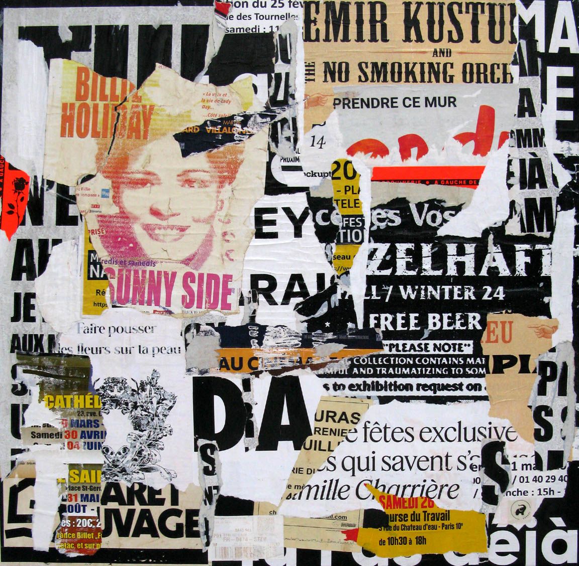 Tableau street art grande taille Billie – PODKOL – 80 × 80 cm