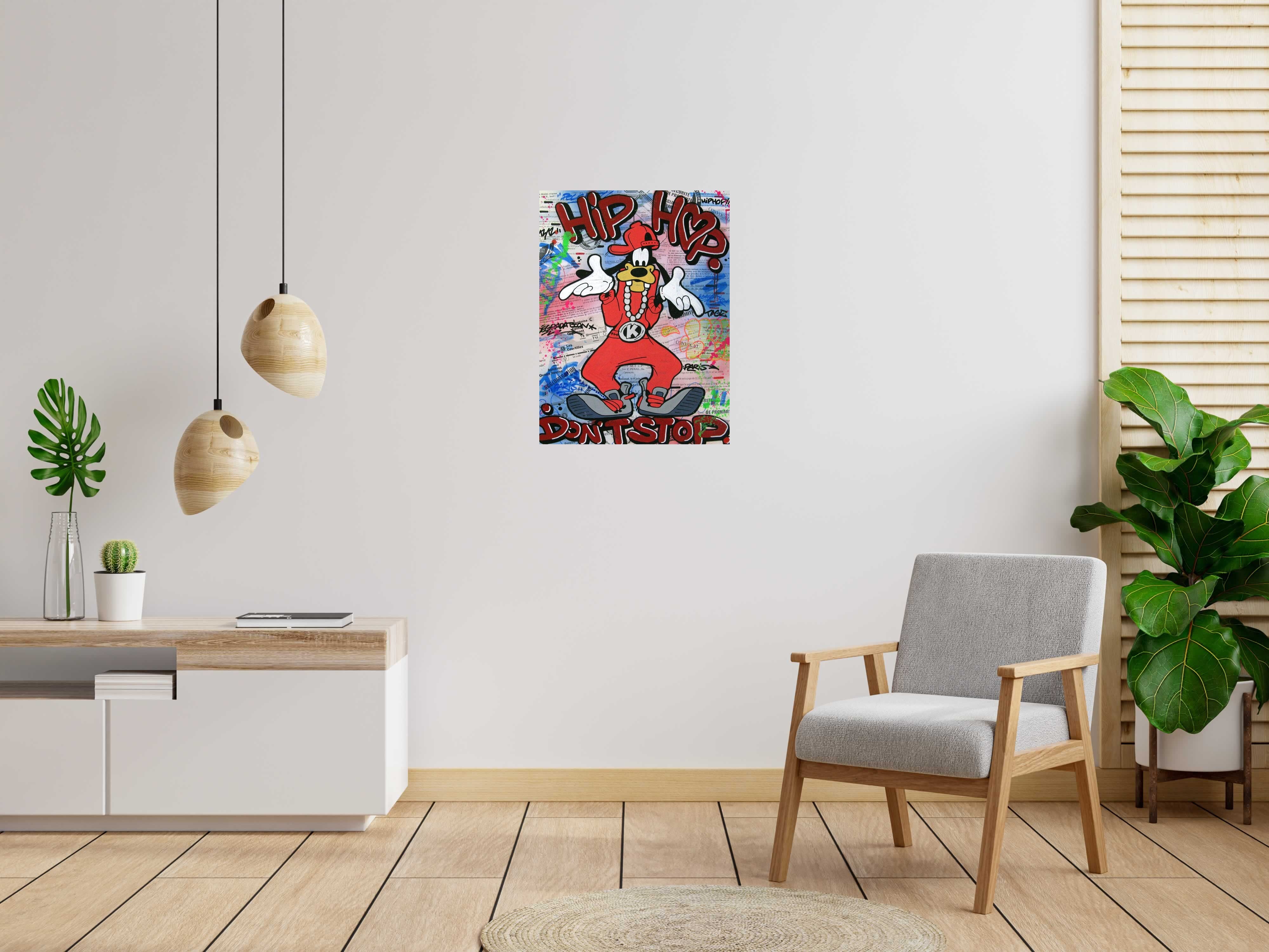 Tableau Hip Hop de KENY dans un intérieur – 80 × 60 cm