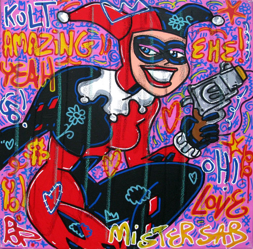 Tableau street art moyen format So kult – RICO SAB – 50 × 50 cm