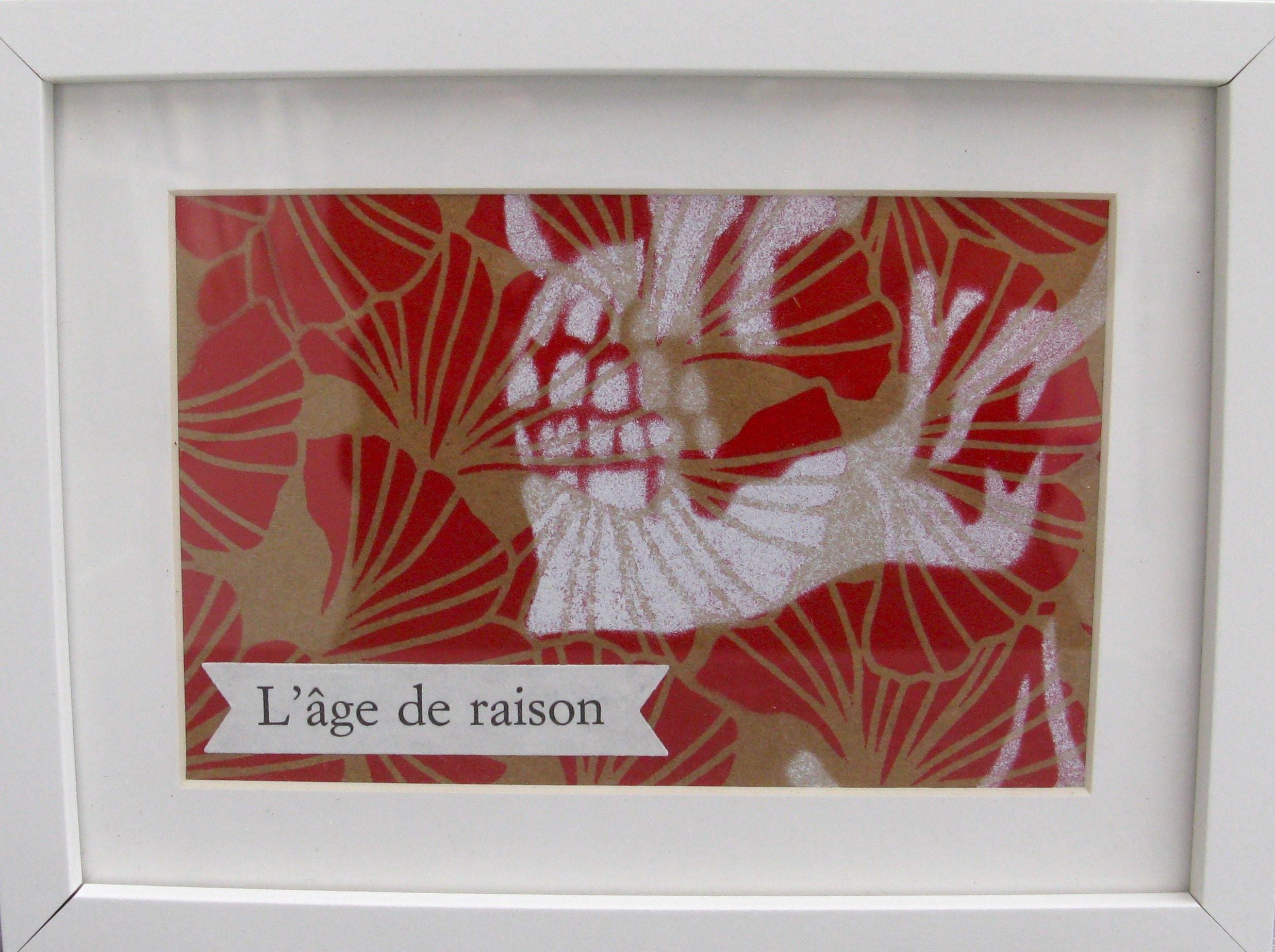 Tableau street art petit format L'âge de raison – KARO TRASS – 20 × 14 cm