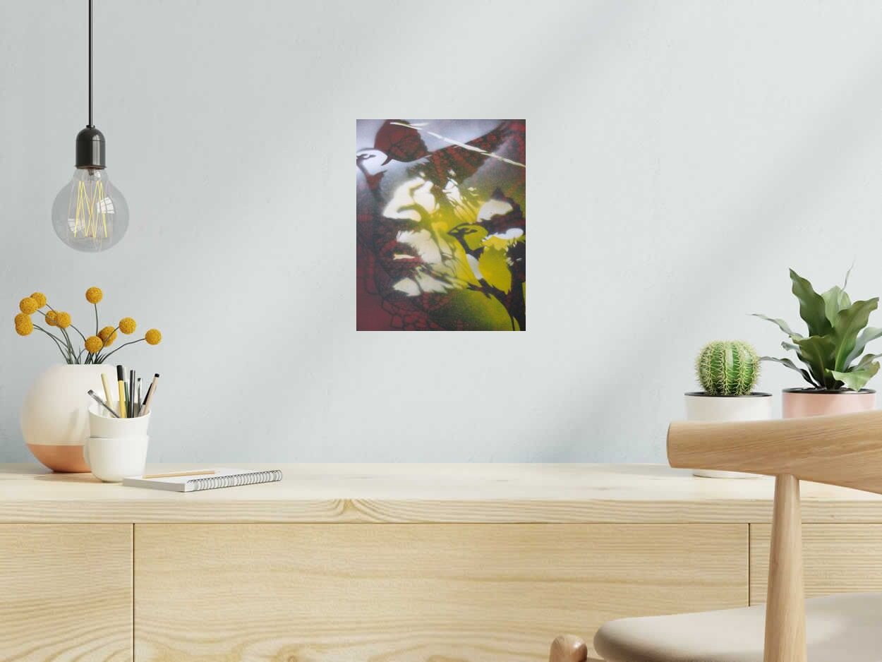 Tableau Vieillir de KARO TRASS dans un intérieur – 24 × 30 cm