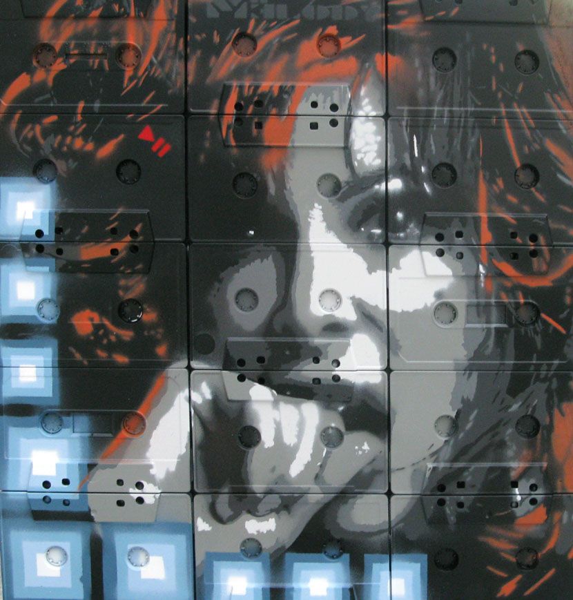 Tableau street art petit format Pièce unique STREET ART: Sans  contrefaçon – MR MELODY – 30 × 32 cm