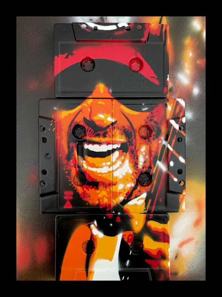 Tableau street art petit format TOM – MR MELODY – 24 × 33 cm