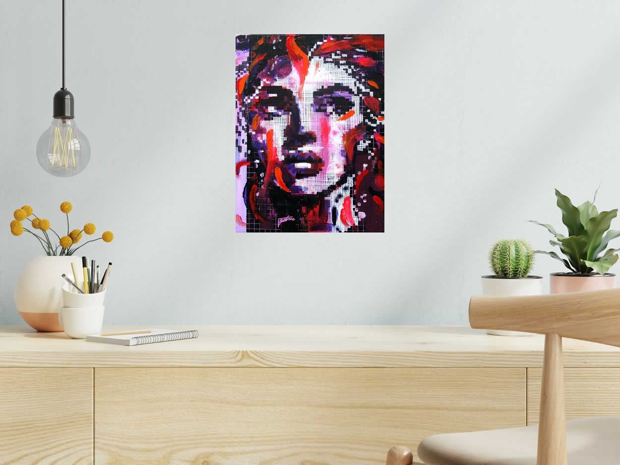 Tableau Alone de NICOLAS JESBAC dans un intérieur – 30 × 40 cm