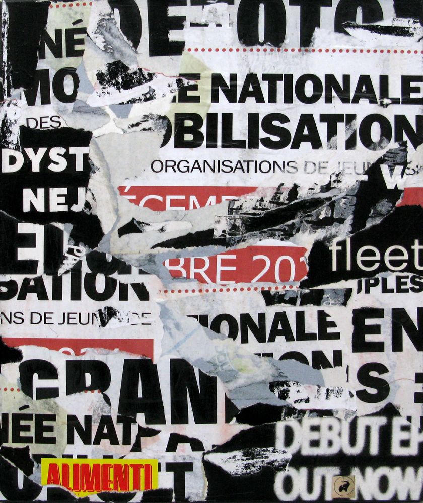 Tableau street art petit format Echos Urbains – PODKOL – 38 × 46 cm