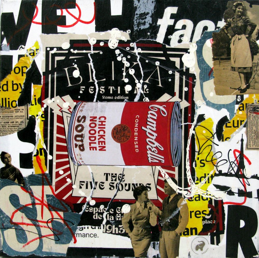 Tableau street art petit format Insolent II – PODKOL – 40 × 40 cm