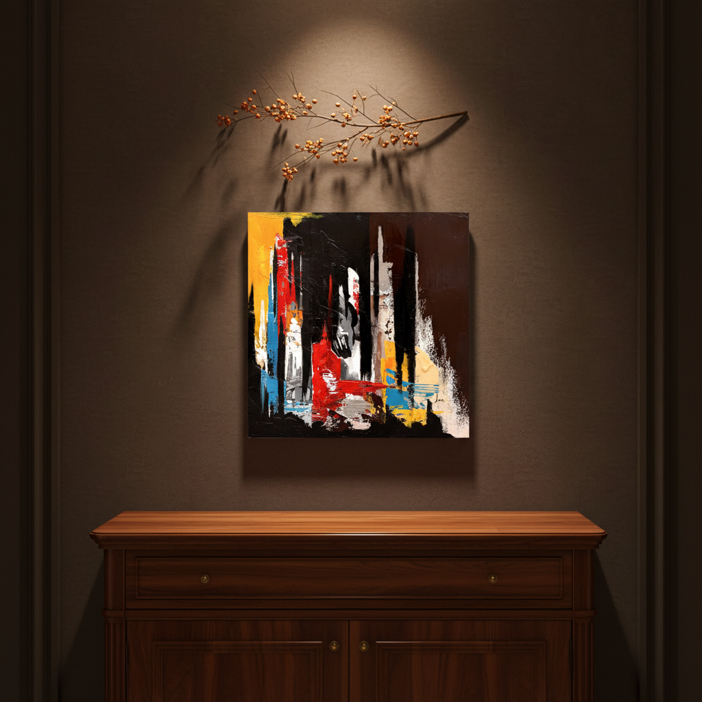 Tableau La superposition 2 de FARID AMRAR pour entrée nature – 50 × 50 cm