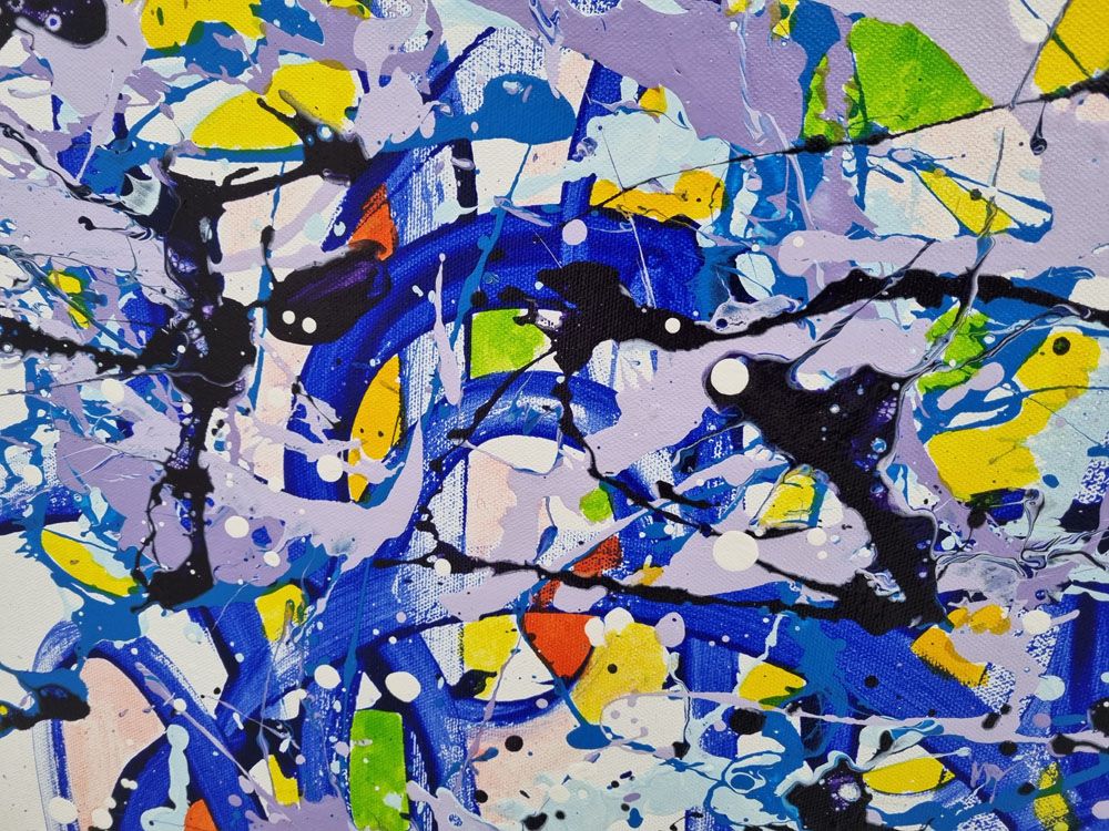 Tableau de STEPHANE RIME a pour titre  NONAME D43 style abstrait dim : STEPHANE RIMEprix:590