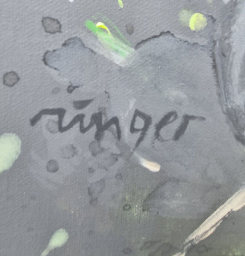 Tableau de RINGER HERVE a pour titre  SANS TITRE style abstrait dim : RINGER HERVEprix:950