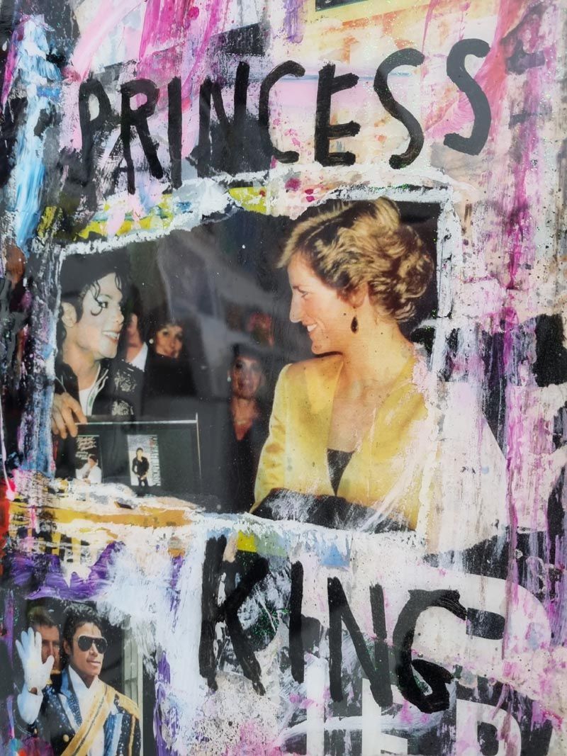 Tableau de THIERRY RASINE a pour titre  Michael style street pop art, street art dim : THIERRY RASINEprix:1200