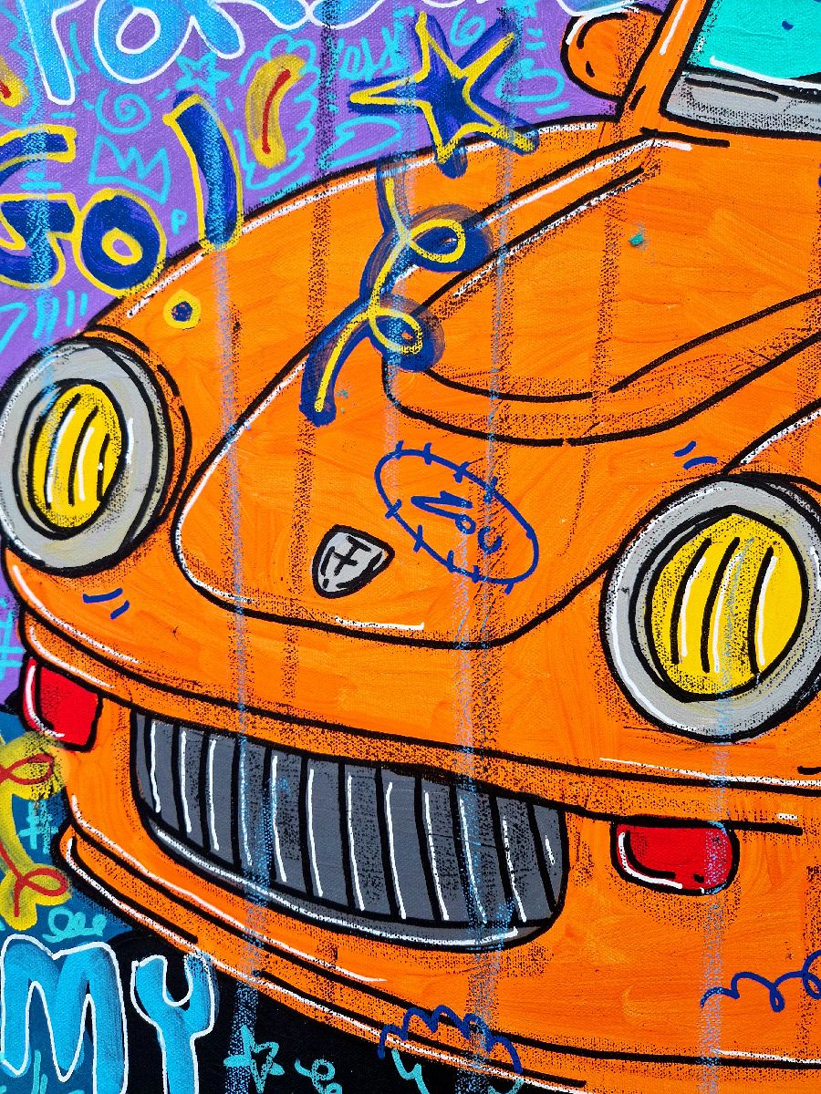 Tableau de RICO SAB a pour titre  So kult Pink Panthere style street pop art, street art dim : RICO SABprix:950