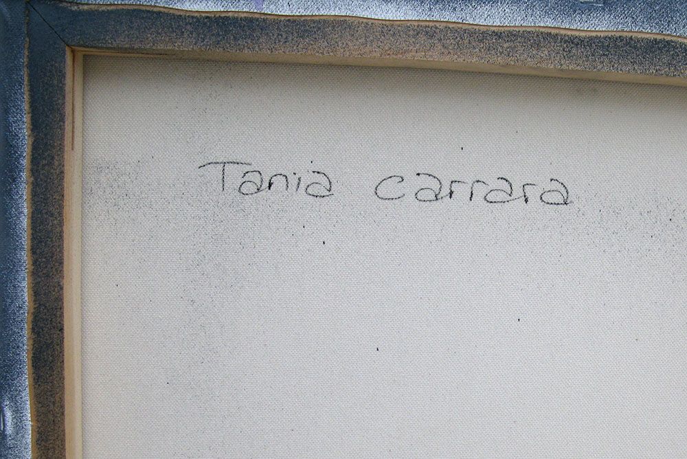 Tableau de TANIA CARRARA a pour titre  NUANCES PARME style abstrait dim : TANIA CARRARAprix:1100