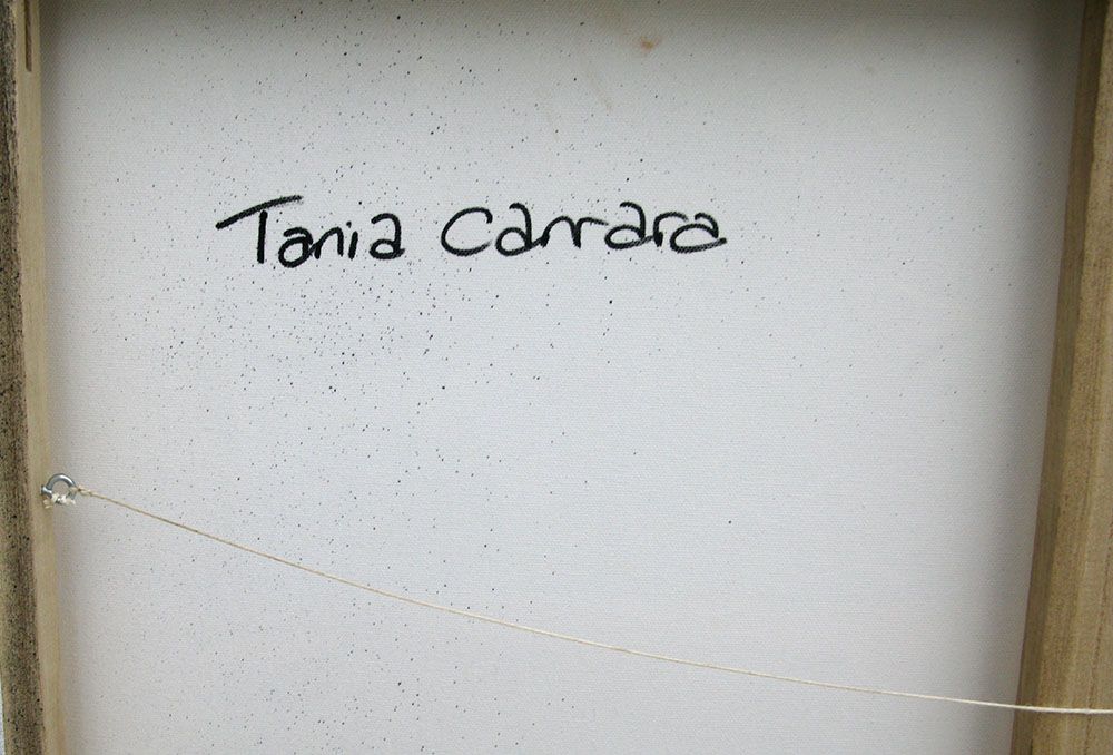 Tableau de TANIA CARRARA a pour titre  NUANCES MAUVE style abstrait dim : TANIA CARRARAprix:750