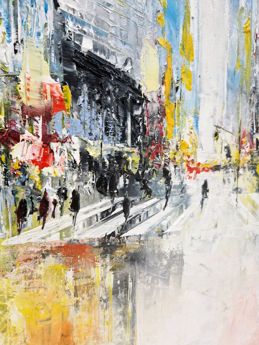 Tableau de PHIL a pour titre  Avenue NY style figuratif dim : PHILprix:350