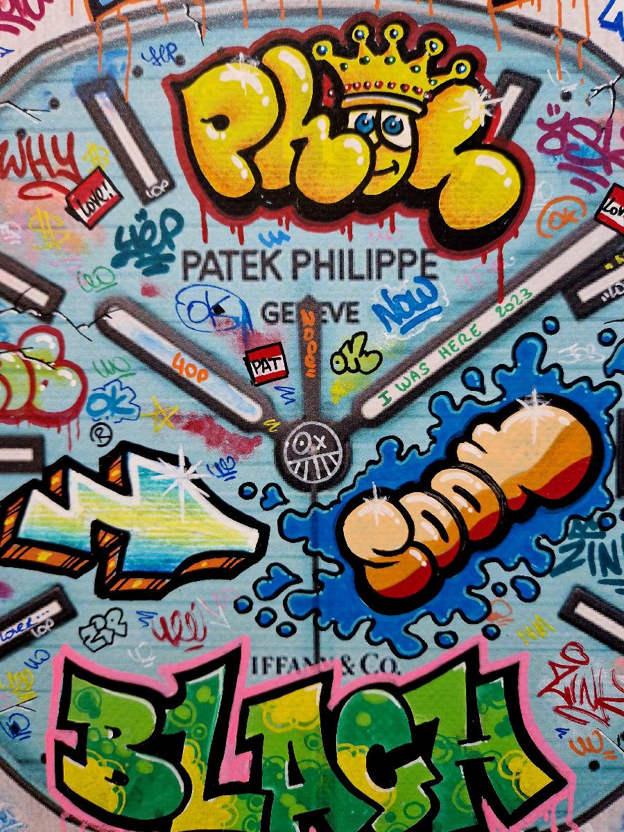 Tableau de BLACH a pour titre  Patek Philippe style street art dim : BLACHprix:1500