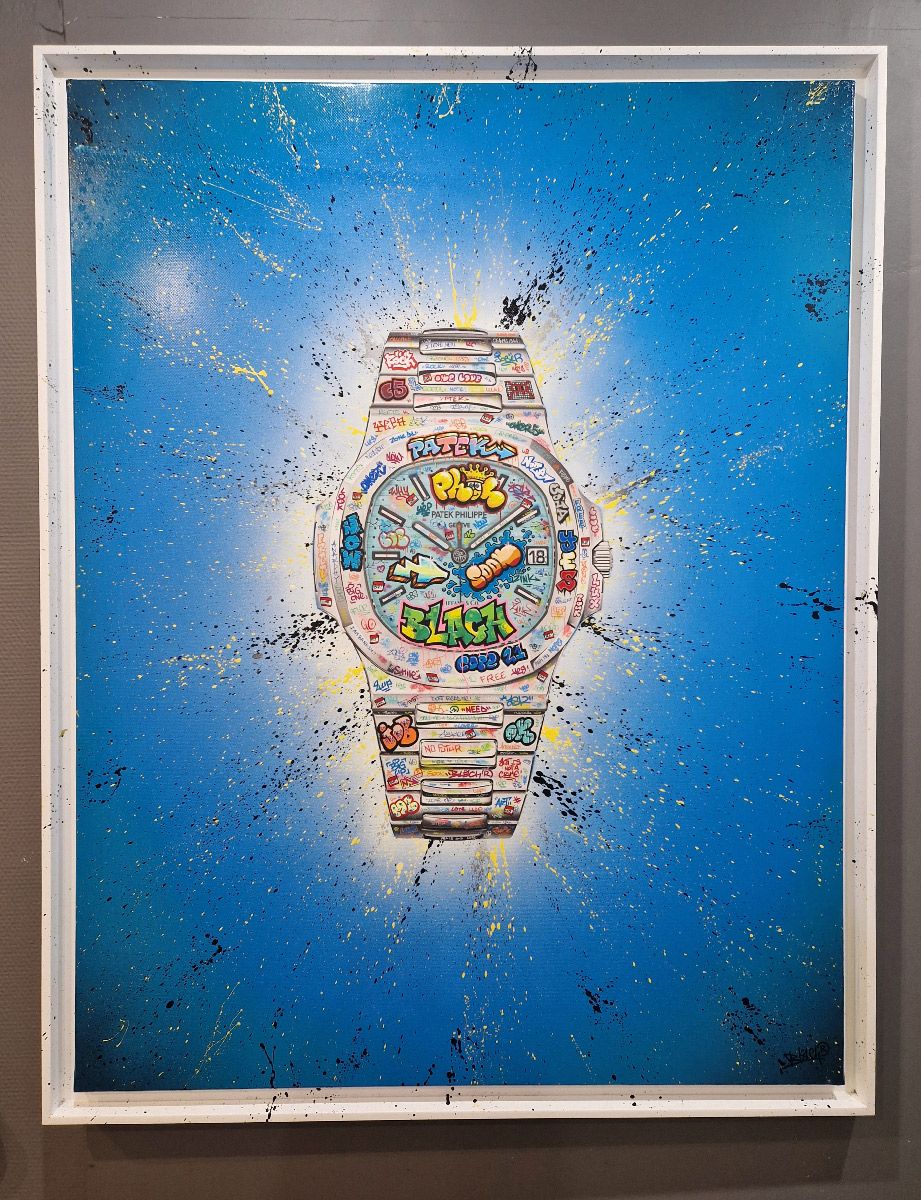 Tableau de BLACH a pour titre  Patek Philippe style street art dim : BLACHprix:1500
