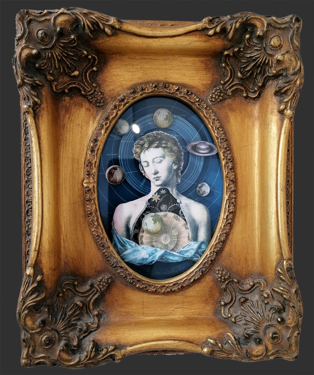 Tableau de Gavin Jay a pour titre  Into the Beyond style figuratif, graphique dim : Gavin Jayprix:850