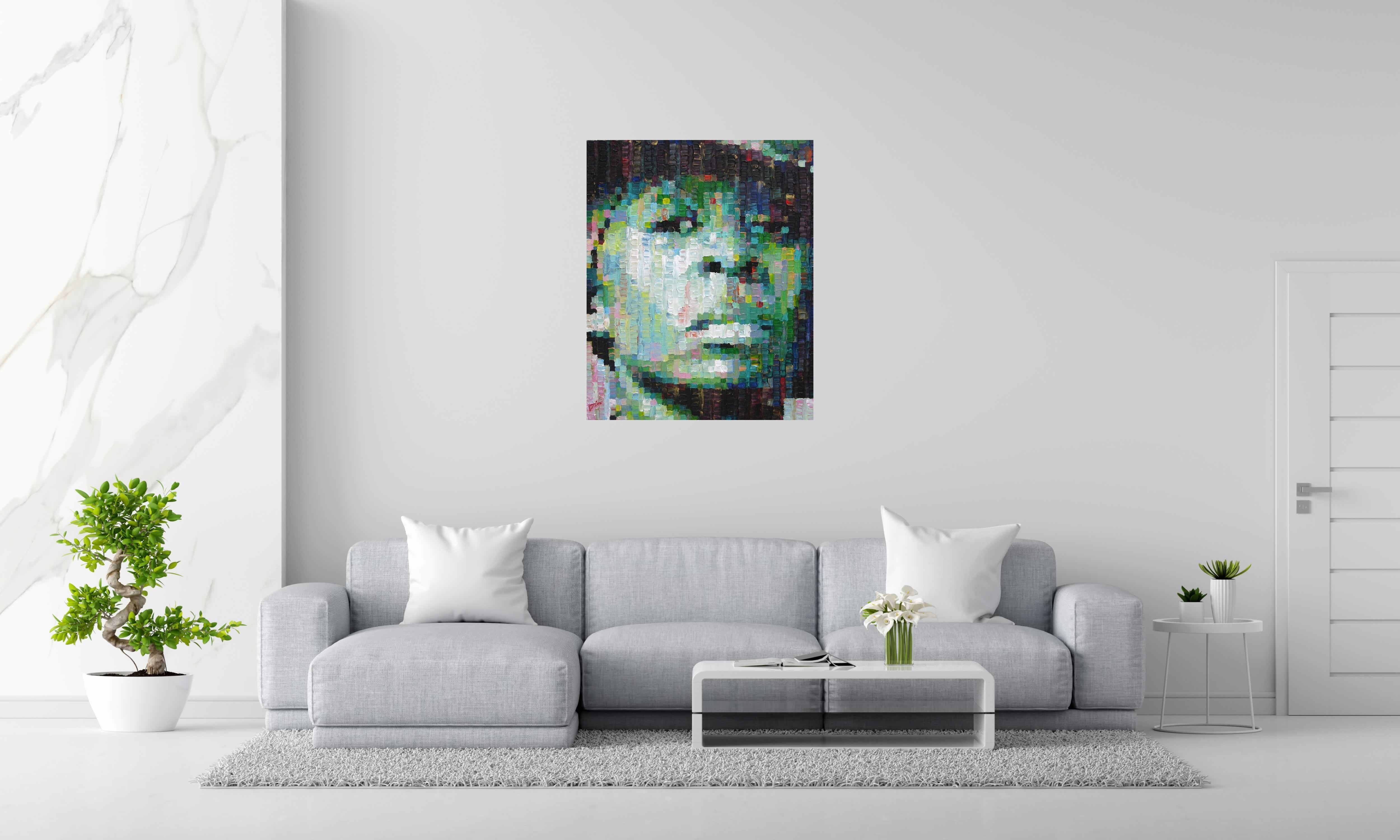 Toile HARRIET TUBMAN de NICOLAS JESBAC dans un intérieur – 81 × 100 cm