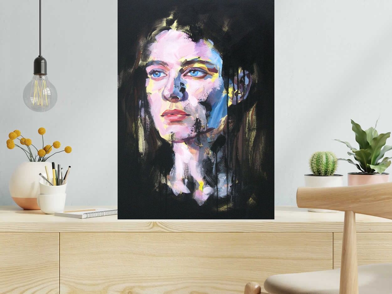 Toile Claire de NUNO dans un intérieur – 50 × 70 cm