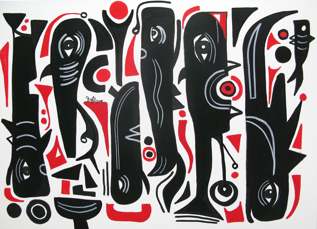 Toile graphique format xxl Sao Paulo – Daniel De POLIGNAC – 130 × 97 cm