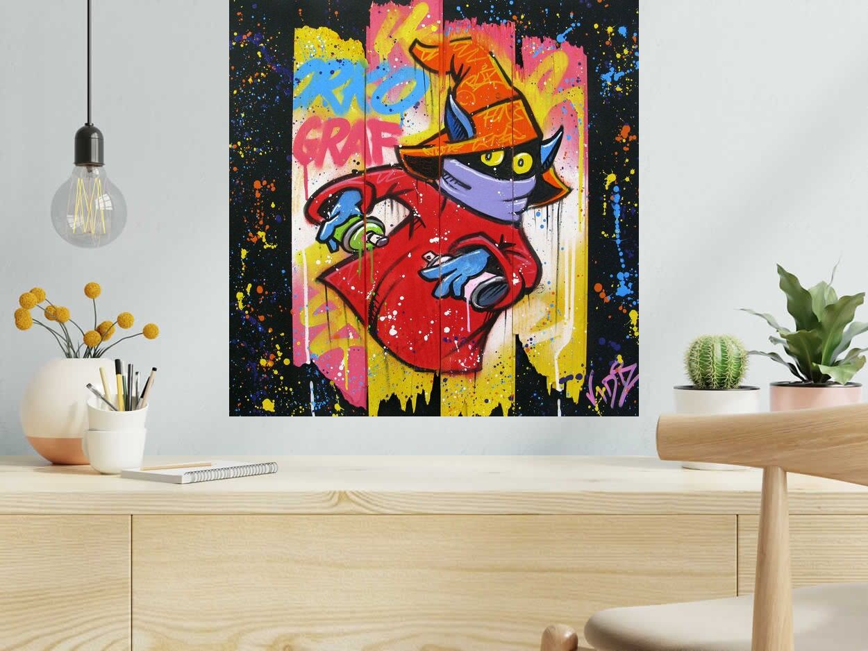 Toile ORKO GRAF de VIDIZ dans un intérieur – 60 × 59 cm
