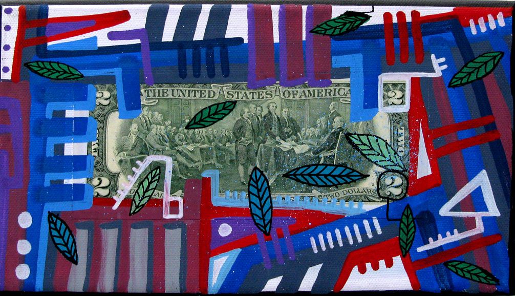 Toile graphique petit format The united – TAREK – 24 × 14 cm