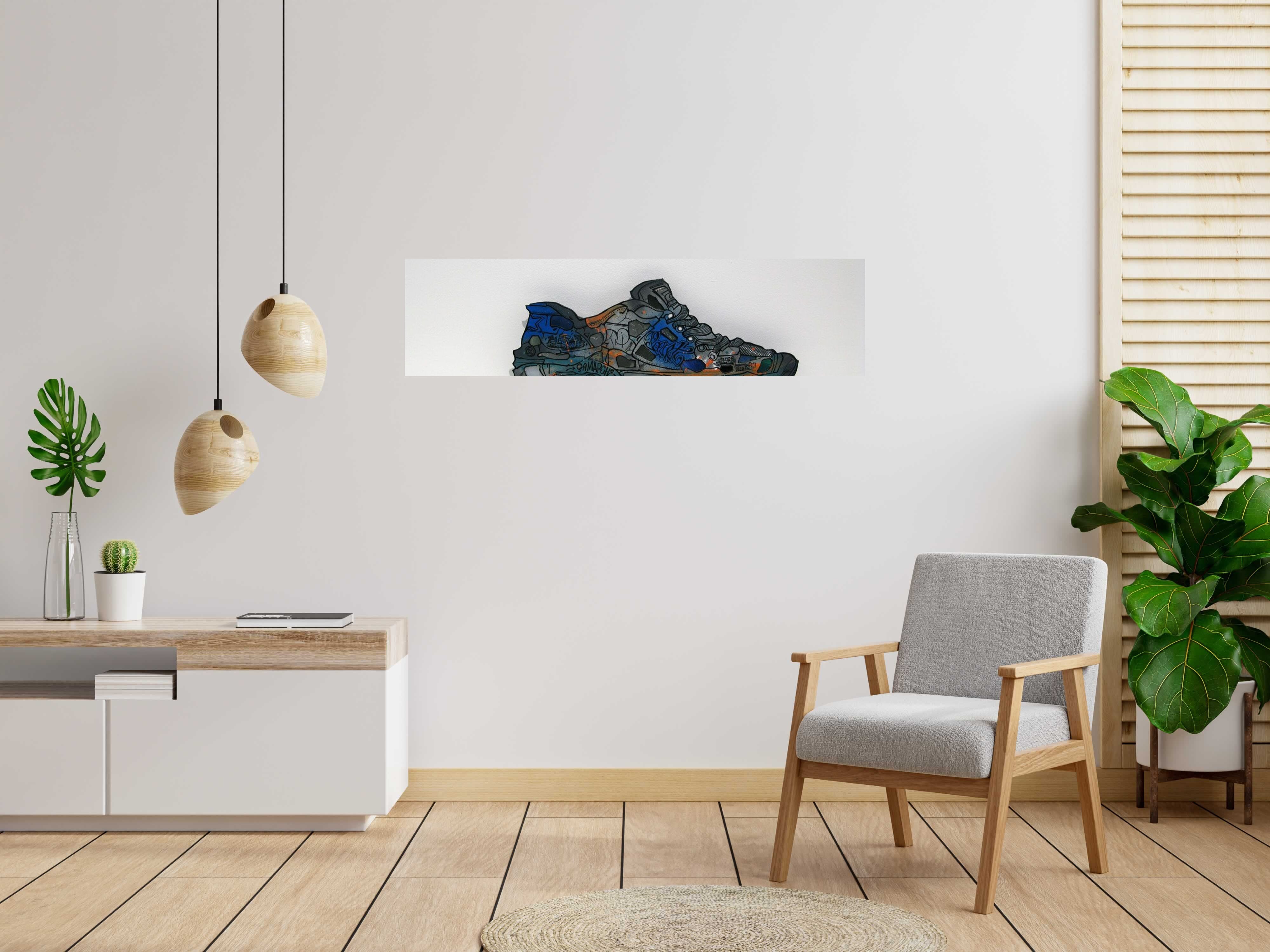 Toile Sneakers 1 de EMER dans un intérieur – 145 × 37 cm