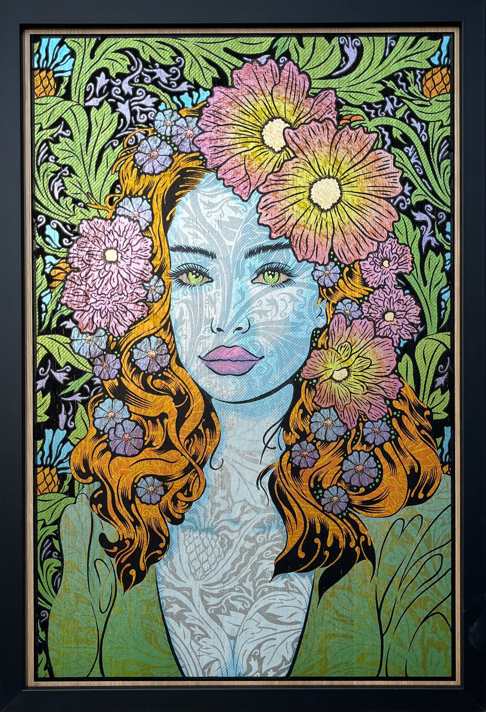 Toile moyen format JOY wood panel AP – CHUCK SPERRY – 51 × 76 cm