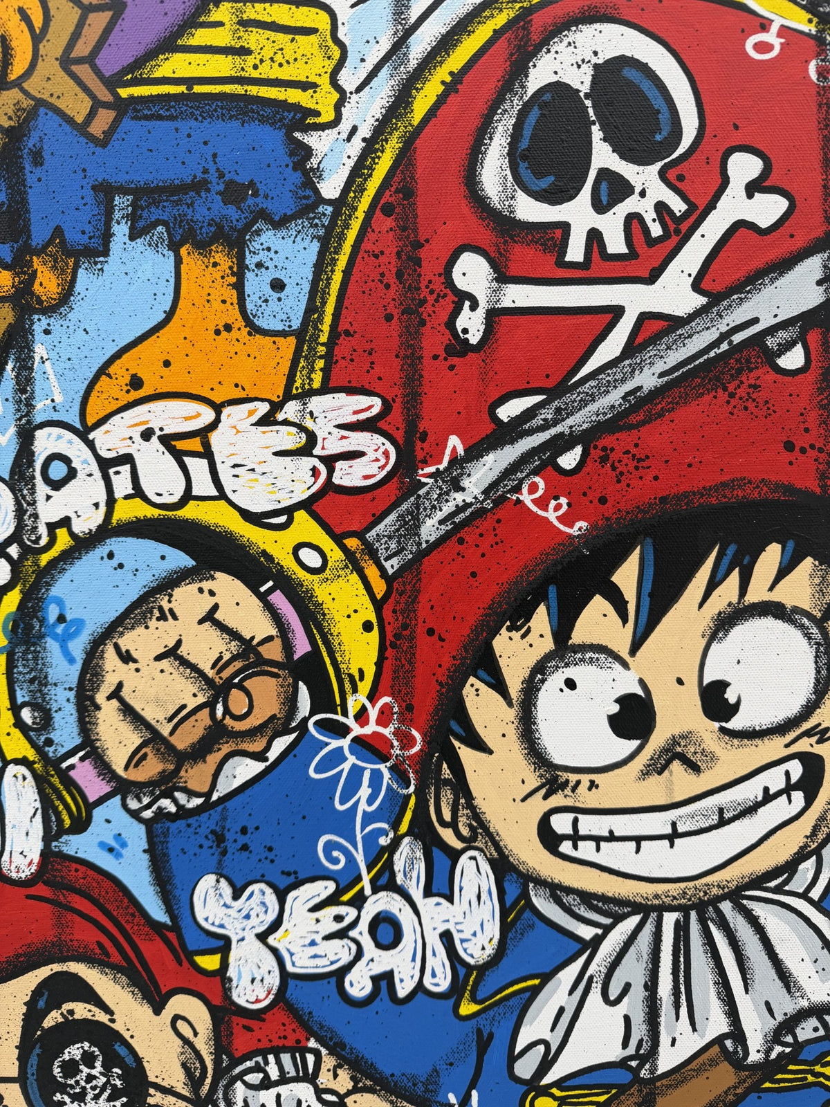 Toile The Pirates Gospels de RICO SAB dans un intérieur – 80 × 80 cm