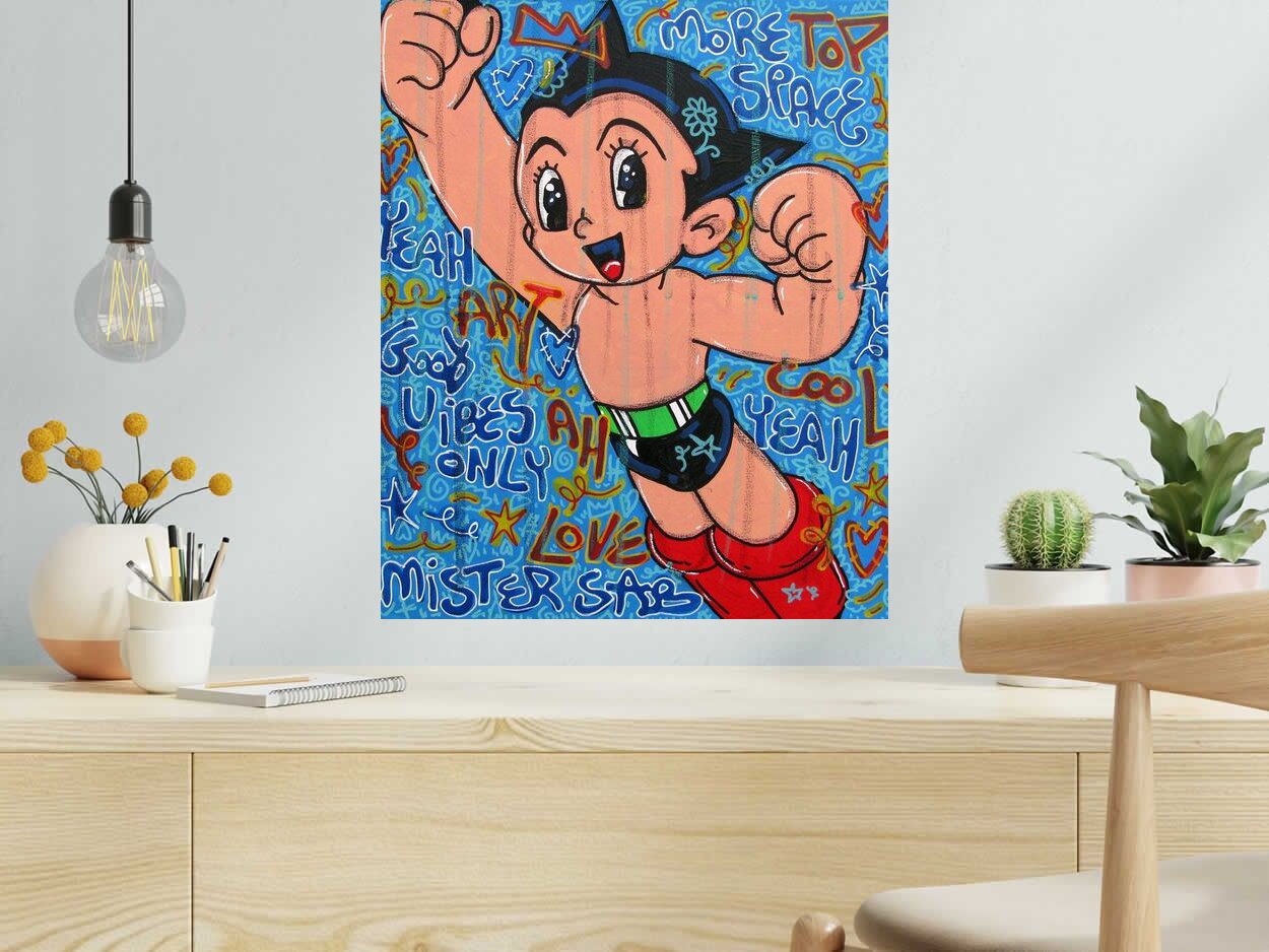 Toile More Space de RICO SAB dans un intérieur – 50 × 61 cm