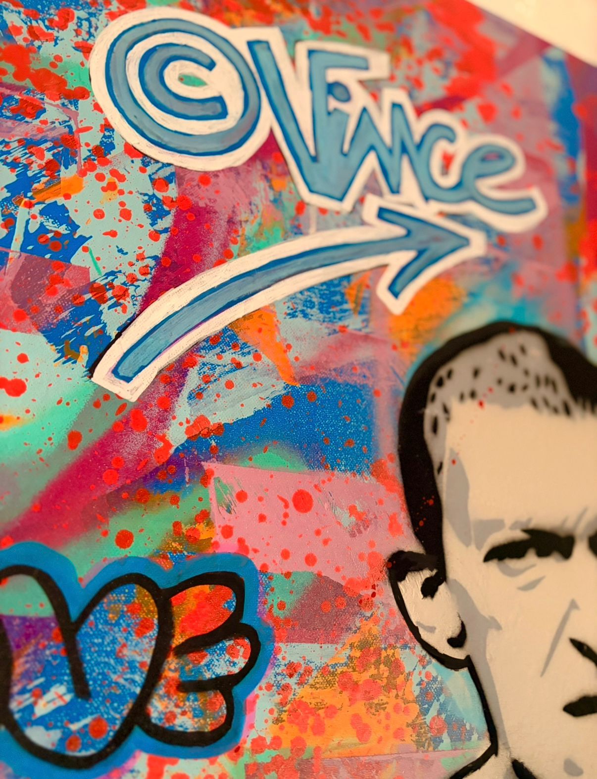 Tableau de SARA CHELOU a pour titre  Vince style street pop art dim : SARA CHELOUprix:890