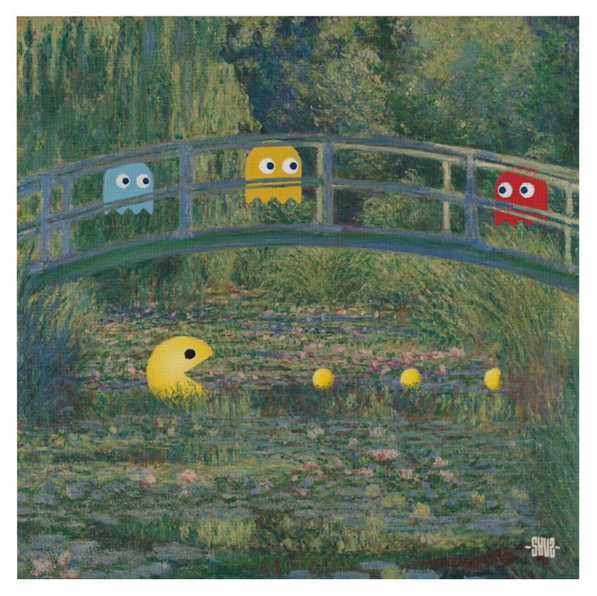 Editions d'art de SHUZ a pour titre  Pac man ghosting style figuratif dim : SHUZprix:40