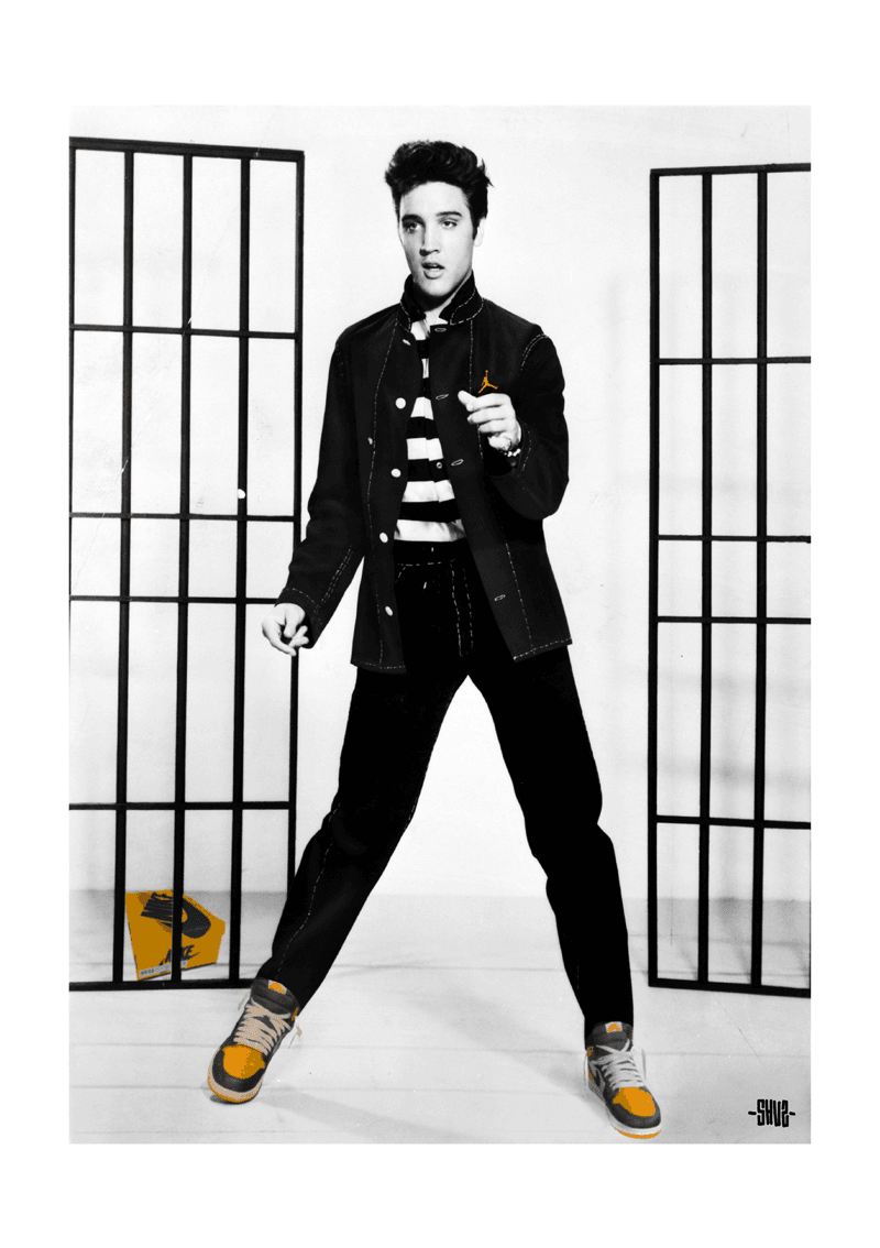 Editions d'art de SHUZ a pour titre  Elvis Let's Rock style figuratif dim : SHUZprix:40