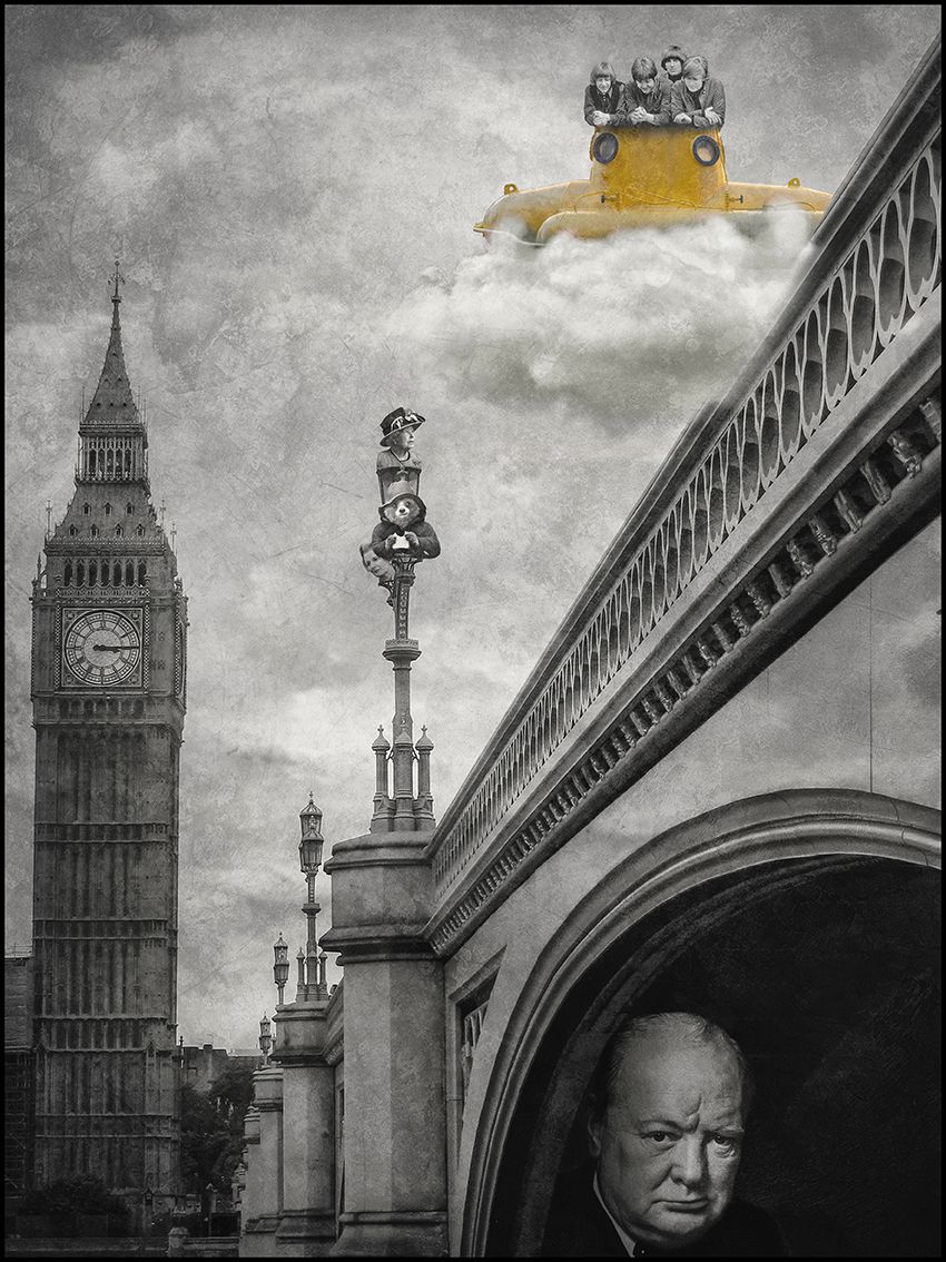 Editions d'art de OliR a pour titre  YELLOW SUB style figuratif, graphique dim : OliRprix:70